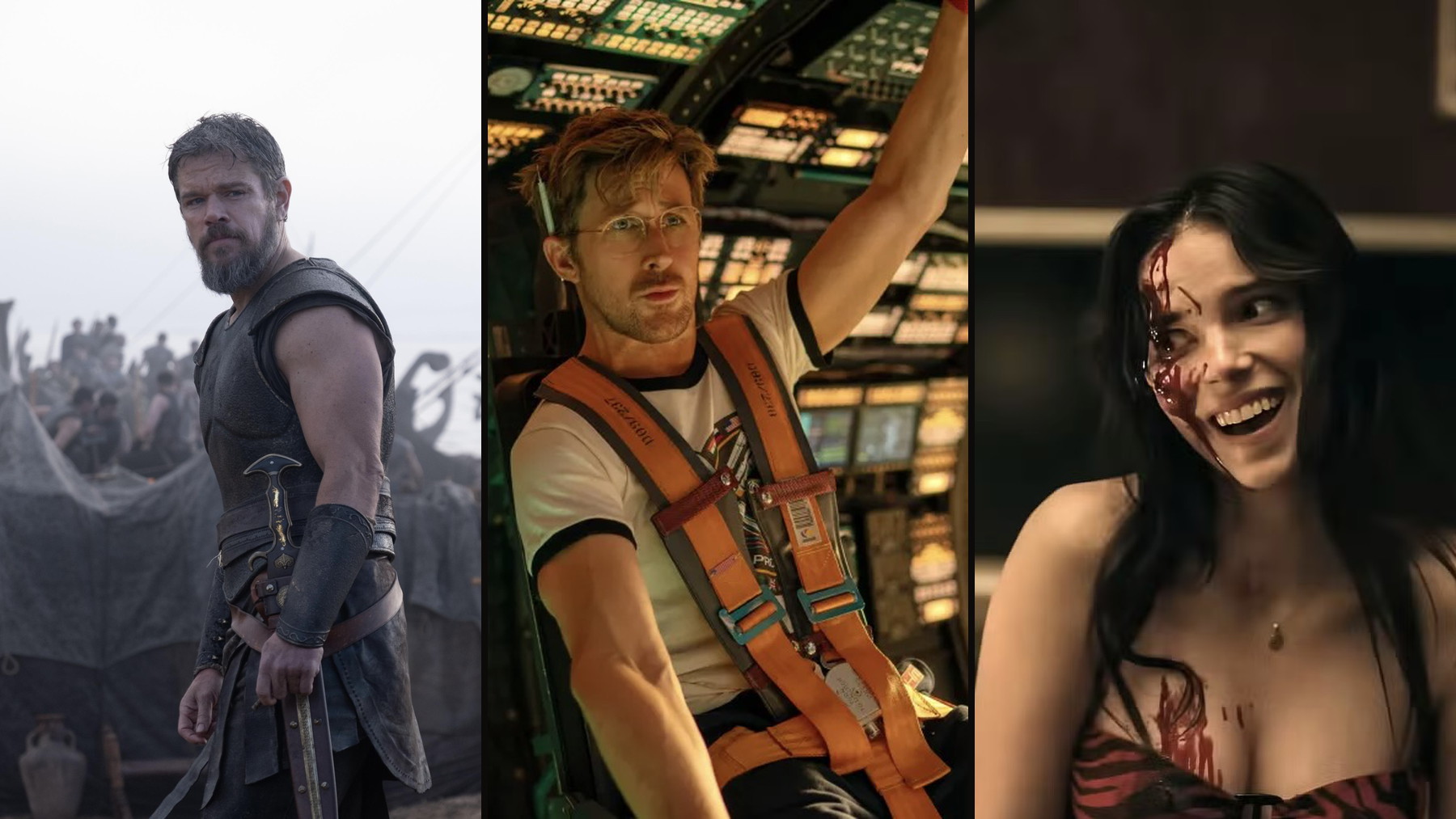 Matt Damon in The Odyssey, Ryan Gosling in Project Hail Mary, and Inde Navarrette in Obsession