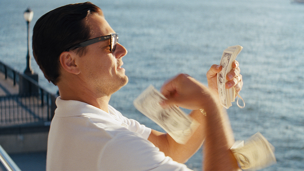A still from The Wolf of Wall Street