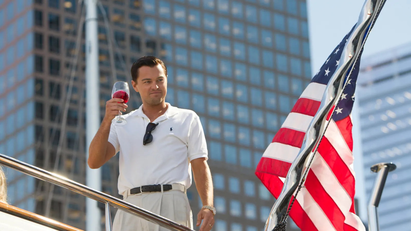 A still from The Wolf of Wall Street