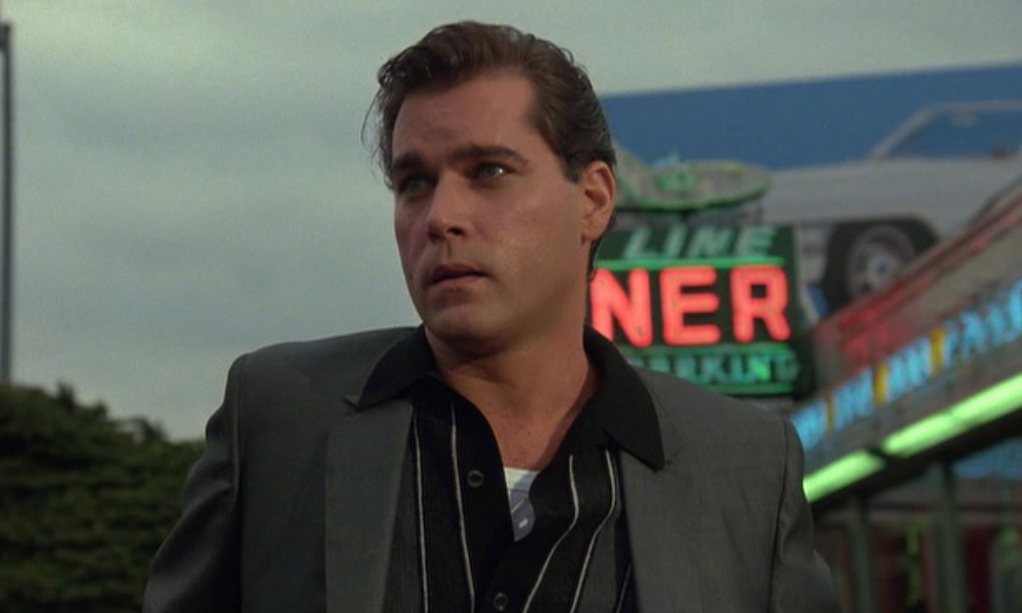 Henry Hill stands outside a roadside diner in Goodfellas.